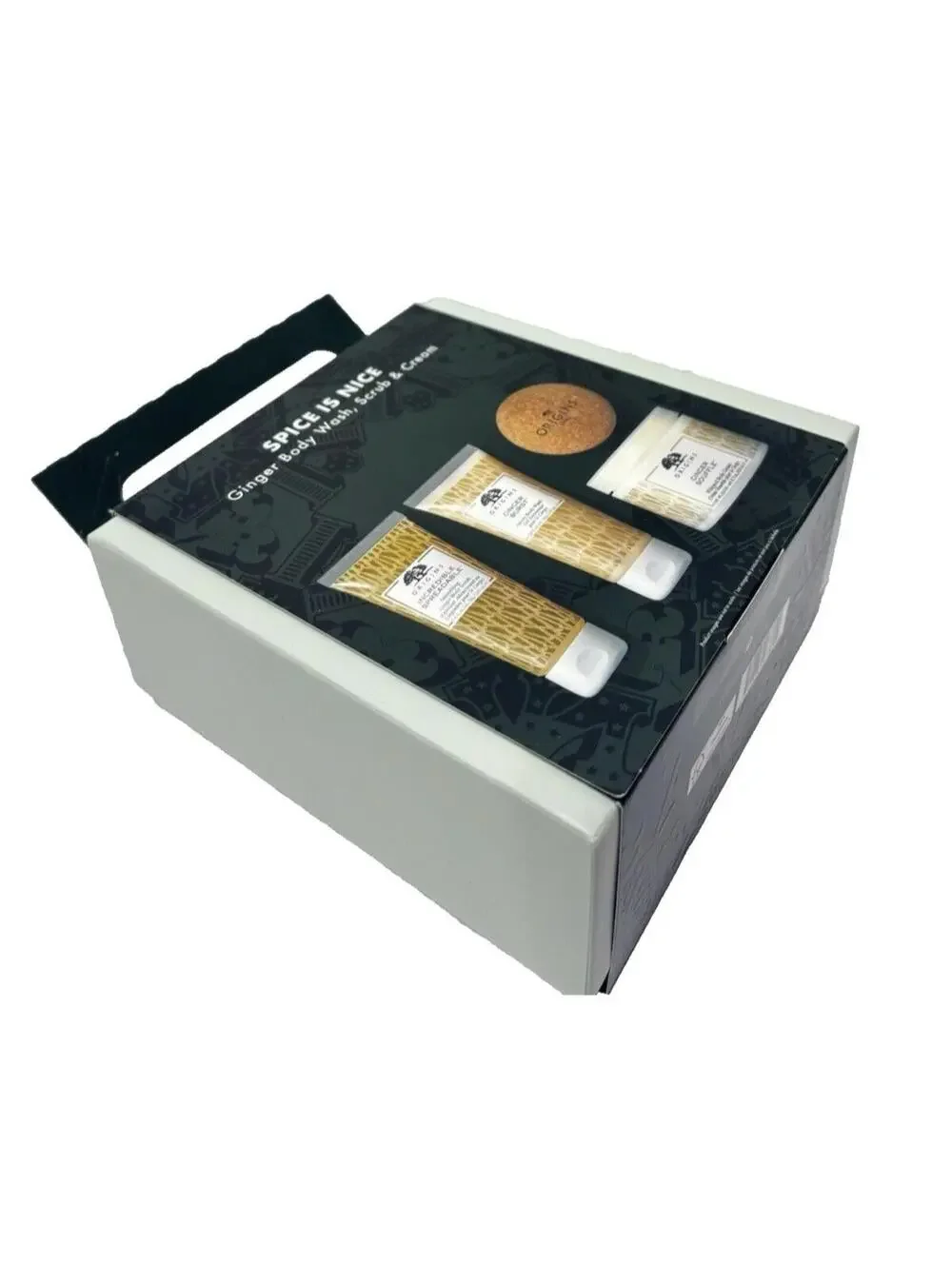 Origins Ginger Souffle Body Wash,Scrub & Cream 4pc Gift Box Set-Brand New